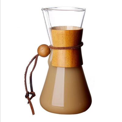 China 2022 sales viable hot borosilicate drip pyrex coffee glass personalized glass jar for sale