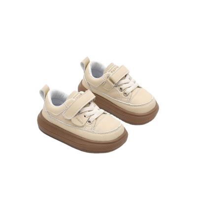 China Breathable children shoes wholesale spring and autumn new children leather shoes boys and girls baby walking shoes for sale