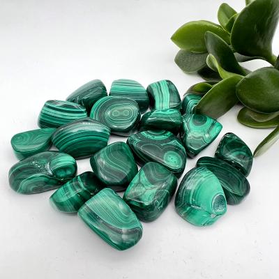 China China Wholesale Natural Quartz Healing Tumbled Stones Crystal Gravel Malachite For Home Decoration for sale