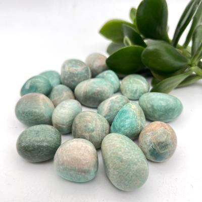 China China Wholesale Natural Quartz Amazonite Home Decoration Gravel Stone Tumbled Crystals for sale