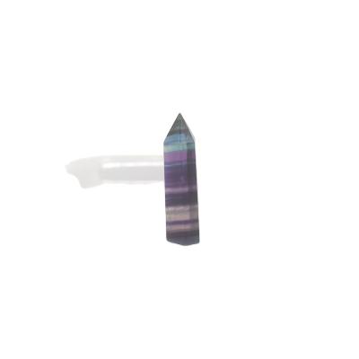 China China high quality natural obelisk polished rainbow fluorite point for healing for sale