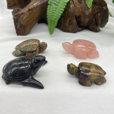 China China Wholesale Natural Stones Hand Cut Turtle Crystal Crafts For Home Decoration Crystals for sale