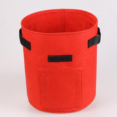 China Premium Breathable Plant Fiber Planting Pouch Cloth Pots Cloth Bags For Plant Container for sale