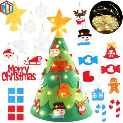 China Quality Educational Children's 3D DIY Christmas Tree DIY Christmas Tree Toys Christmas Gifts 50*70cm for sale