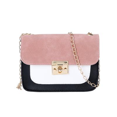 China New Retro PU Chain Small Square Bag Fashion Handbag Square Casual Bag Mobile Phone Bag for sale