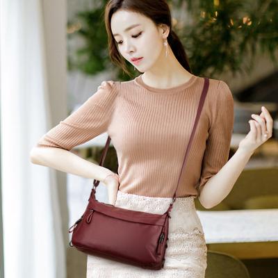 China Hot Selling Custom PU Summer Amazon Small Red Leather Women Women Tilt Cross - Body Shoulder Armpit Bag for sale