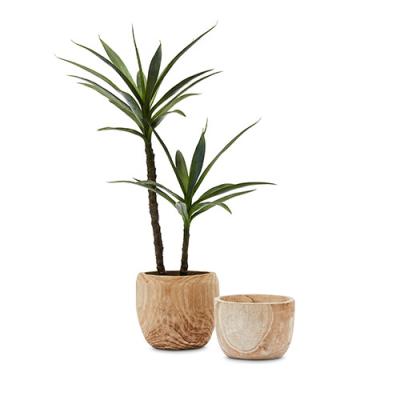 China Modern Amazon Ebay Supplier Wooden Log Flower Pots Pots Garden Decoration for sale