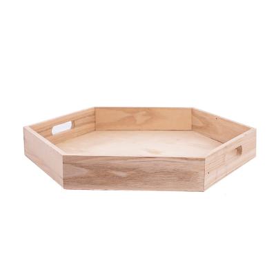 China Modern Natural Wooden Coffee Bread Tray Wooden Serving Tray for sale