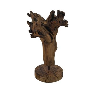 China China Home Ornaments Decorative Natural Wooden Root Crafts With Wooden Base for sale