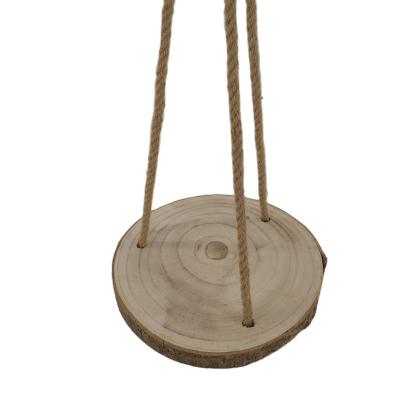 China China good quality factory customized unfinished hanging wood slice with bark for DIY deco for sale