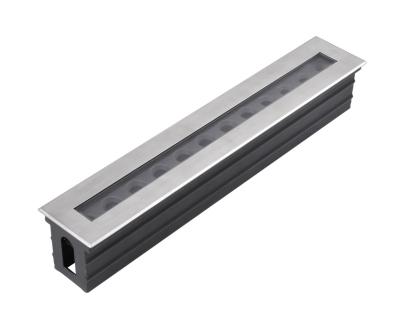 China IP67 3000K 18w Outdoor LANDSCAPE Inground Light Recessed Inground Linear Wall Washer Light for sale