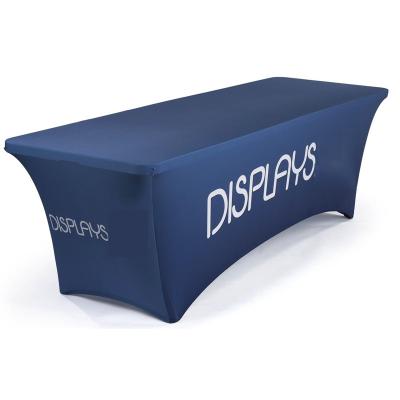 China Waterproof Promotional Free Shipping Trade Show Table Cover For Advertising for sale