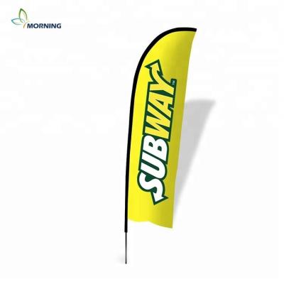 China Outdoor Advertising Promotion Flying Feather Flag Banner Beach Sailing Flag for sale