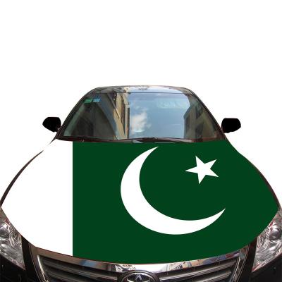 China Pakistan Car Scrolling Hood Cover Car Flag Engine Hood Cover Car Flag Cover For Advertising for sale