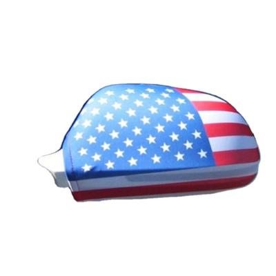 China Customized FLYING Car Mirror Cover Flag Puerto Rico Flag USA Car Mirror Cover for sale