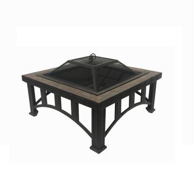 China Multi-functional brazier firepit and barbecue charcoal grill easily assembled wood barbecue for sale