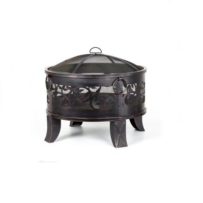 China Easily Assembled BBQ Charcoal Wood Grill Firepit and BBQ Charcoal Grill for sale