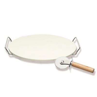 China Durable Recycled 30Cm Cordierite Metal Pizza Peel And Pizza Cutter for sale