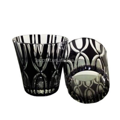 China Collection Graphic Design Glass Tumbler Decoration China Usual Luxury Table Factory for sale