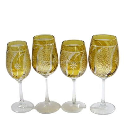 China Wine Personalized Various Of Wine Glass Hand Engraved Goblet for sale