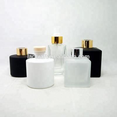 China Black Glass Reed Diffuser Bottle Classic Matte Square White Round Reed Glass Diffuser Bottle Perfume Bottle for sale