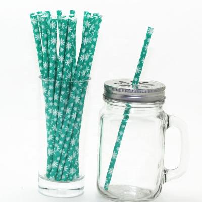 China Christamas Decoration Christmas Paper Straws For Decoration Party , Cocktail Straws for sale