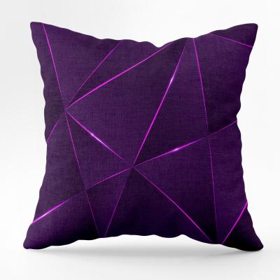 China Purple Folded Printed Cushions Bohemian Pillowcases Sofa Chairs Throw Pillows Cover Fashion Style Flower Geometry Pillow Cases for sale