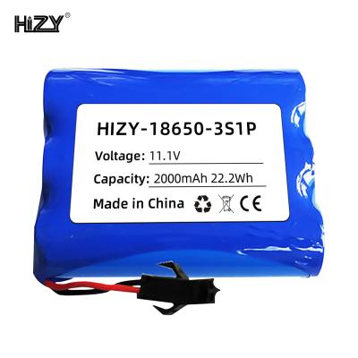 China Toys 18650 3S1P 11.1V 2000mAh Lithium Ion Battery Pack for sale