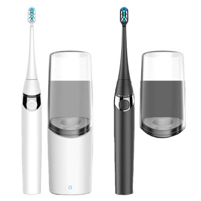 China ABS+food grade pp material wholesale electric toothbrush ultrasonic electric toothbrush with wireless charging and led light for sale