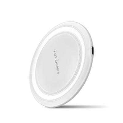 China Mobile Phone Charger 15W Fast Wireless Charger For iPhone X Plastic Embedded Wireless Charger for sale