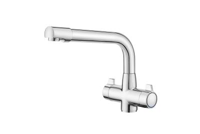 China Two Handles Kitchen Mixer Faucet Monobloc Kitchen Mixer Sink Taps for sale