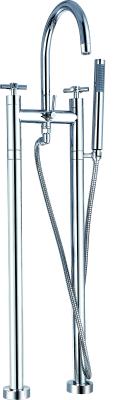 China Modern Floor Standing Bath Shower Mixer With Chrome Finish T80502 à venda