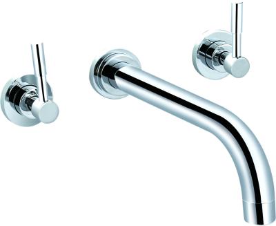 China Contemporary Polished Chrome Concealed Shower Mixer For Bath T80581 for sale