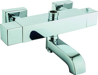 중국 Polished Chrome Brass Material Thermostatic Bath Mixer T80821 판매용