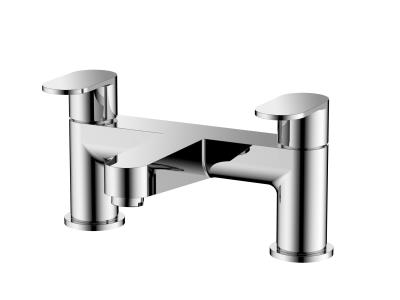 China Ceramic Valve Double Handle Basin Mixer Faucet For Bath T8584 for sale