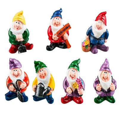 China Minimalist Valentine Gift Home Decor Resin Open Miniature Cute Figurine Garden Miniatures Ornament Resine Gnome for sale