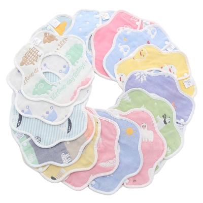 China BPA Free Super Soft Fleece Cotton Bibs OEM Printed Pattern Baby Bibs for sale