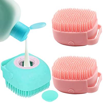 China 2021 Sustainable Wholesale Ultra Eco Friendly Blue Soft Silicone Shower Bath Body Scrub Brush for sale