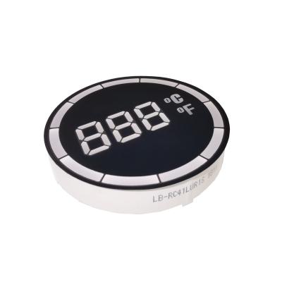 China Round Shape 7 Segment Indoor Customized Ultra Red LED Display For Temperature Controller for sale