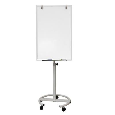 China Movable Mobile Magnetic Dry Erase Flip Chart Whiteboard With Rolling Stand 5008 for sale