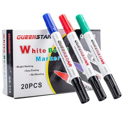 China High Quality Fabric Small Size Double Tip Durable Marker Pens For Magnetic Whiteboard 142*13.5MM for sale