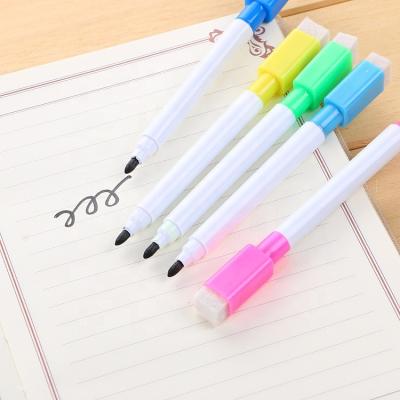 China Durable PP Fiber And Whiteboard Marker Pen With Eraser For Wiping for sale