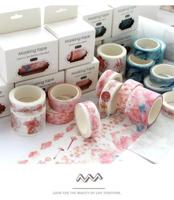 China Hot Sale Kawayi Japanese Style Waterproof Custom Printing Tape For DIY Diary for sale