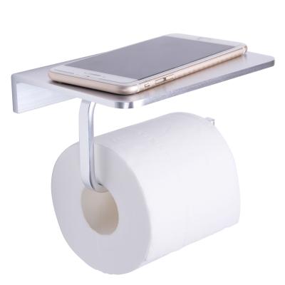 China ACMETOP Modern Stainless Steel Toilet Paper Shelf Waterproof Self Adhesive Toilet Paper Roll Holder for sale