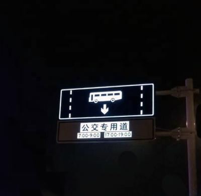 China Reflective+ LED Light Traffic Bus Line Indication Sign for sale