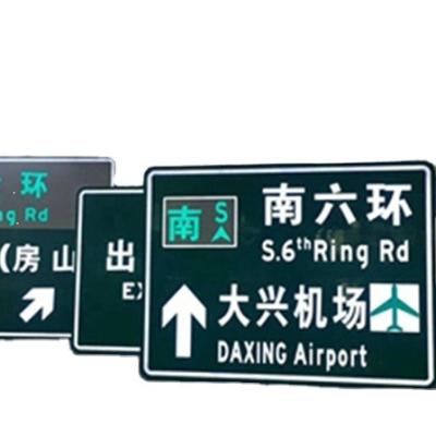 China Reflective+ LED Light Factory Customized Waterproof Sign Outdoor Road Sign for sale