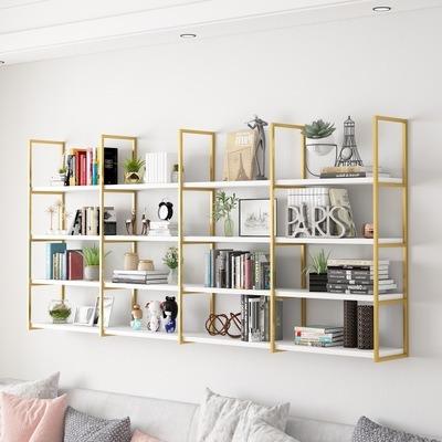 China Nordic Adjustable Wall Shelf Wrought Iron Multi-Layer Wall Shelf (The Other) Character Panel Display Stand for sale