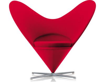 China Warmly Creative Designer Simple Heart Shaped Chair Office Chair Modern FRP Velvet Fabric Leisure Chairs for sale