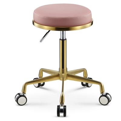 China Adjustable (Other) The Round Stool Of New Bar Stool Bar Table Bar Lift Beauty Chair Barber Chair Rotary Pulley Modern for sale