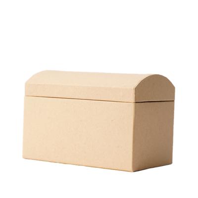 China Recyclable High Quality Custom Logo Printed Double Kraft Paper Box for sale